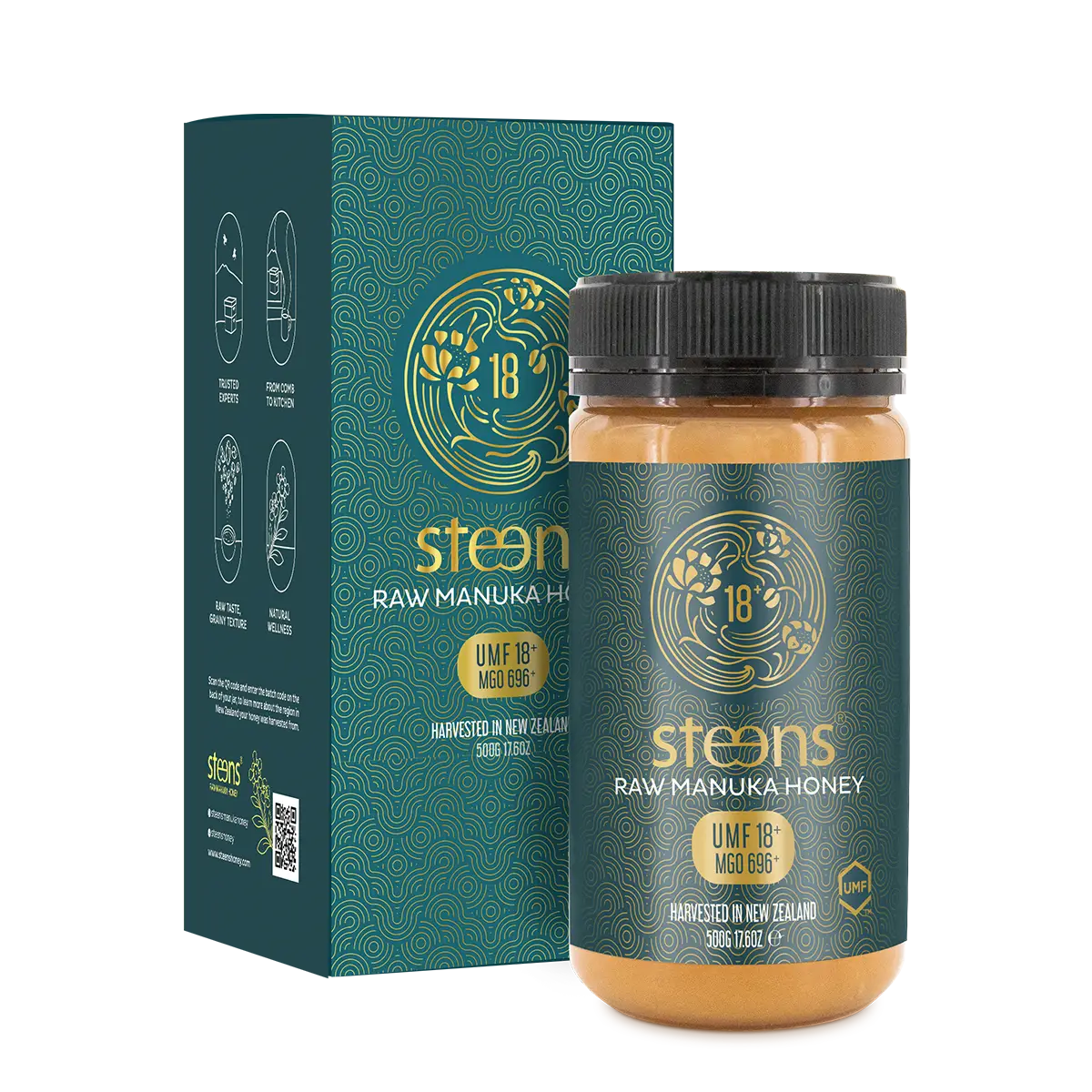 Umf 18+ (Mgo 696) Raw Mānuka Honey 500G