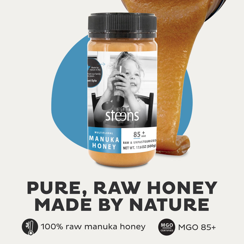 MGO 85 Raw Multifloral Manuka Honey 500g