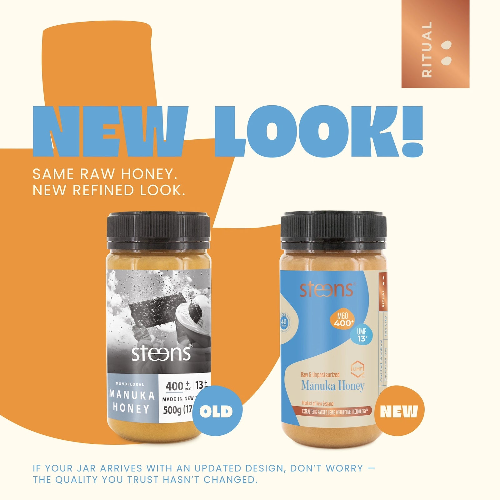 UMF 13+ (MGO 400) Raw Mānuka Honey 500g – Steens Honey | NZ