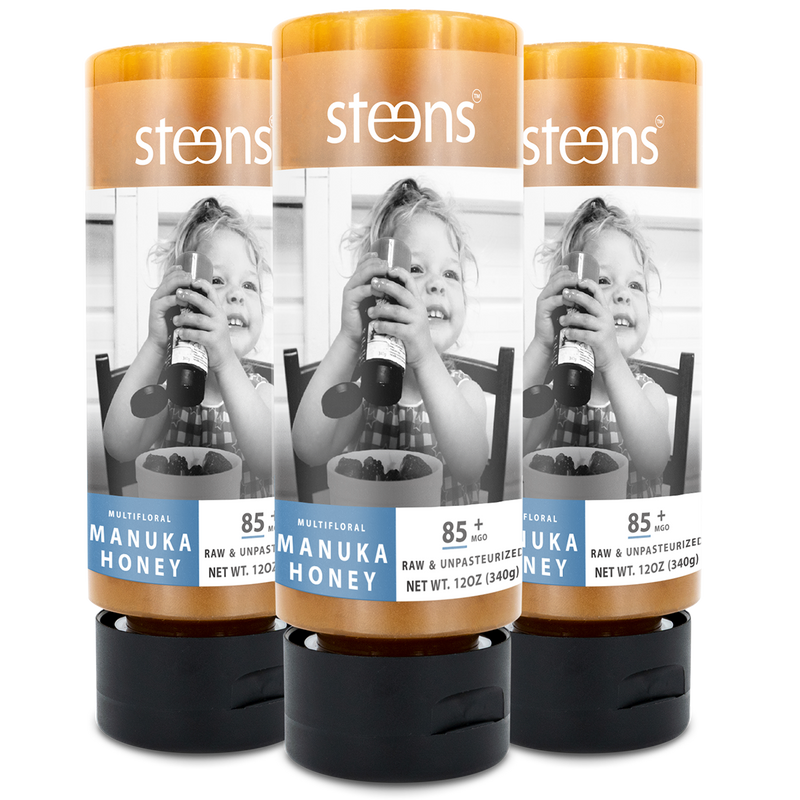 MULTIPACK MGO85+ Raw Mānuka Honey 340g Squeezy - 3 Pack