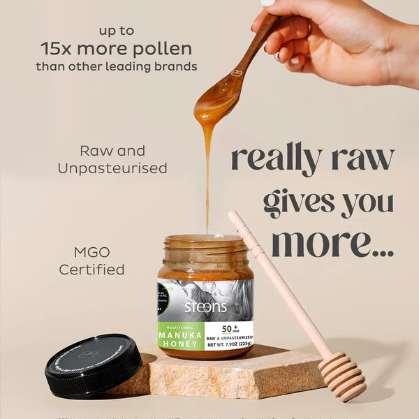 MGO 50+ Raw Multifloral Manuka Honey 225g