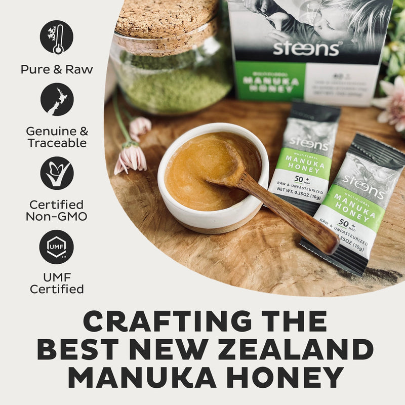 MGO 50+ Raw Multifloral Manuka Honey Sachets