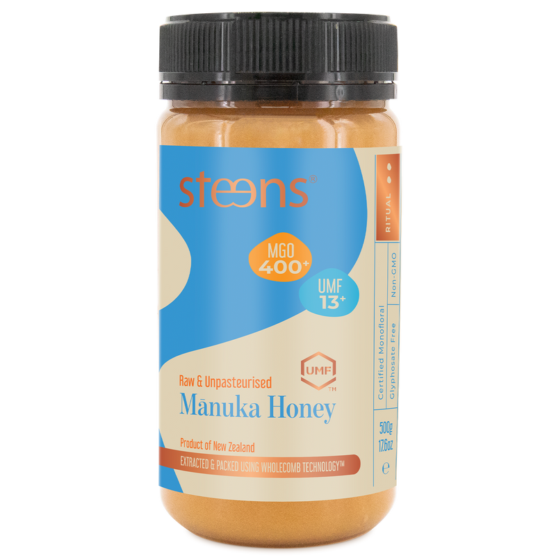 UMF 13+ (MGO 400) Raw Mānuka Honey 500g – Steens Honey | NZ
