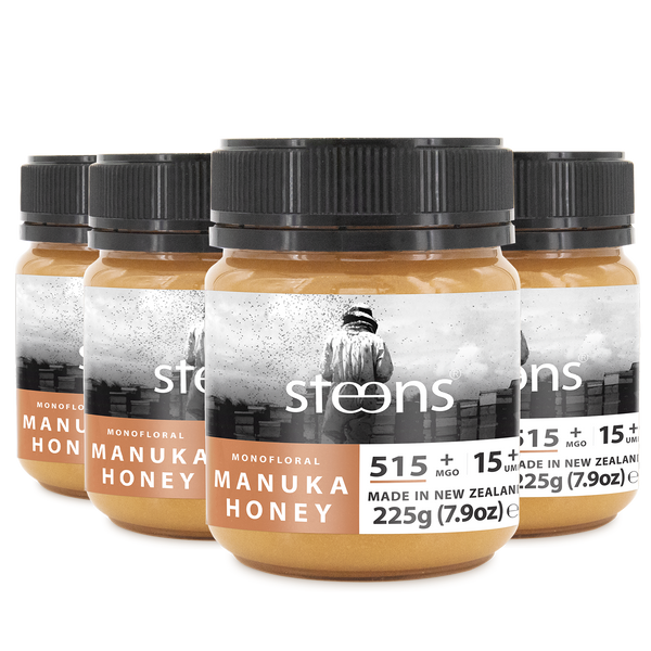 MULTIPACK UMF 15+ (MGO 515) Raw Mānuka Honey 225g - 4 pack