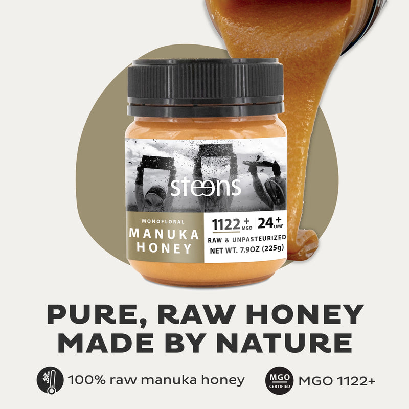 UMF 24+ (MGO 1122) Raw Mānuka Honey 225g