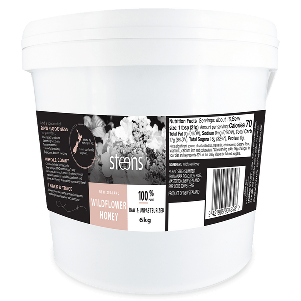 Raw Native Bush Honey 6kg Bucket (NZ DELIVERY ONLY)